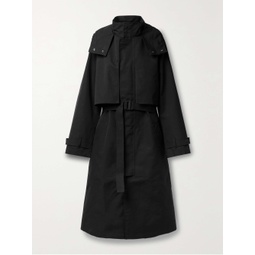 ADIDAS ORIGINALS + Y-3 hooded belted cotton-blend canvas trench coat