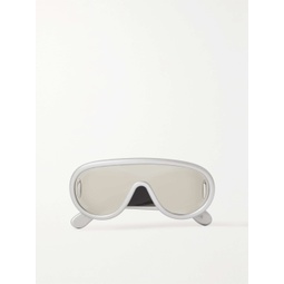LOEWE EYEWEAR Mirrored nylon mask sunglasses