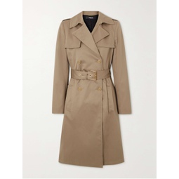 VERSACE Icons belted double-breasted cotton-gabardine trench coat