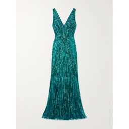 JENNY PACKHAM Raquel embellished tulle gown