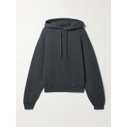T BY ALEXANDER WANG Essential printed cotton-blend jersey hoodie