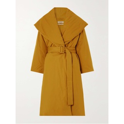 ANOTHER TOMORROW + NET SUSTAIN belted padded organic cotton coat