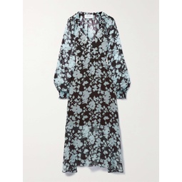 LA LIGNE Aleksandra floral-print silk-chiffon midi dress