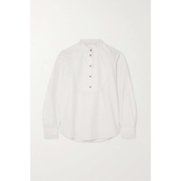 CHLOEE + NET SUSTAIN organic cotton-poplin blouse