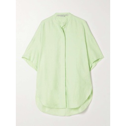 STELLA MCCARTNEY + NET SUSTAIN Oversized linen and cotton-blend shirt