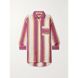 LEMLEM + NET SUSTAIN Mariam striped cotton-blend shirt