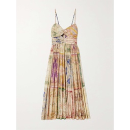 ZIMMERMANN + NET SUSTAIN August cutout paisley-print organic silk midi dress