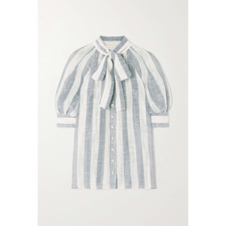 ZIMMERMANN Swing tie-detailed striped gauze blouse