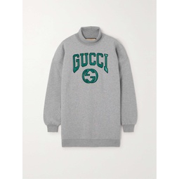 GUCCI Appliqued cotton-jersey sweatshirt