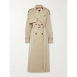 ALEXANDER MCQUEEN Double-breasted belted cotton-gabardine trench coat