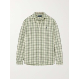 POLO RALPH LAUREN Checked cotton-blend flannel shirt