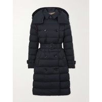 BURBERRY Hooded double-breasted quilted shell down coat