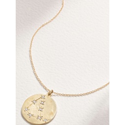 BROOKE GREGSON Zodiac Capricorn 14-karat gold diamond necklace