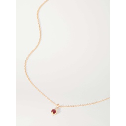 STONE AND STRAND Birthstone gold multi-stone necklace