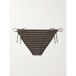 ERES Backgammon Round striped stretch-Lurex bikini briefs