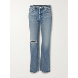 GOLDSIGN Nineties distressed high-rise bootcut jeans