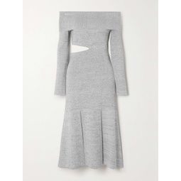 PROENZA SCHOULER Off-the-shoulder cutout stretch-knit maxi dress