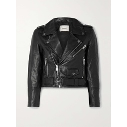 DEADWOOD + NET SUSTAIN Joan leather biker jacket