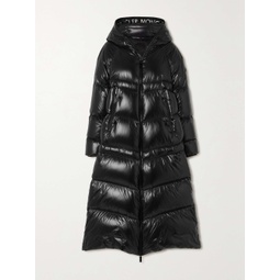 MONCLER Chanon hooded quilted coated-shell coat