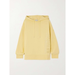 MONCLER Printed cotton-blend jersey hoodie
