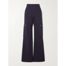 AMIRI Cotton-blend twill wide-leg cargo pants