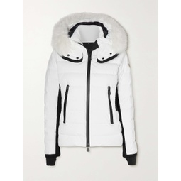 MONCLER GRENOBLE Lamoura hooded faux fur-trimmed quilted down ski jacket
