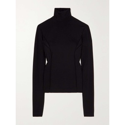 GIVENCHY Cutout stretch-jersey turtleneck top