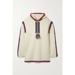 ETRO Klara hooded embroidered wool-blend sweater
