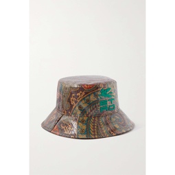 ETRO Appliqued paisley-print shell bucket hat