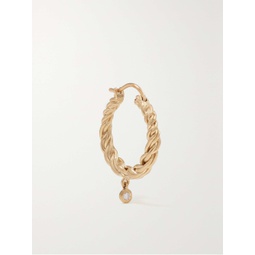 PASCALE MONVOISIN Noa 9-karat gold diamond single hoop earring