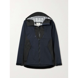SNOW PEAK + KOZABURO hooded two-tone ripstop jacket