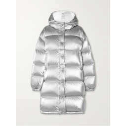 MONCLER Gaou hooded quilted metallic shell down jacket