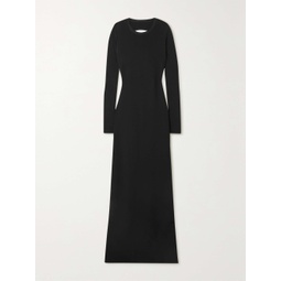 GIVENCHY Open-back cutout knitted maxi dress