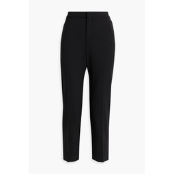 Cropped stretch-wool tapered pants