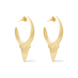Wavelength Surf gold-tone hoop earrings
