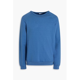 French cotton-blend terry sweatshirt