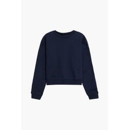 Cotton-blend fleece sweatshirt
