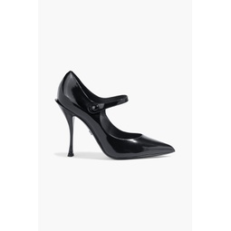 Patent-leather Mary Jane pumps