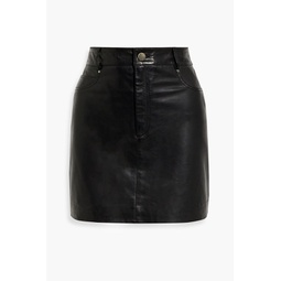 Alicia leather mini skirt