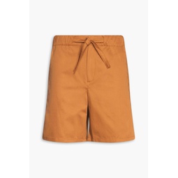 Cotton-twill drawstring shorts