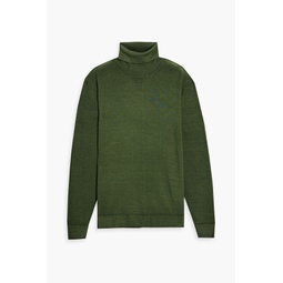 Melange wool turtleneck sweater