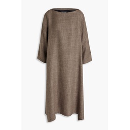Melange alpaca-blend tweed dress