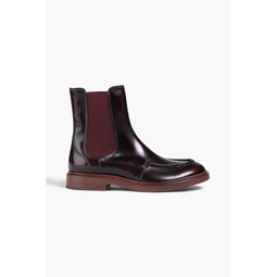 Glossed-leather Chelsea boots