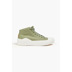 Tiger Crest canvas high-top sneakers