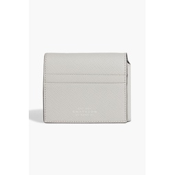 Panama textured-leather wallet