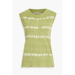 Tie-dyed cotton-jersey top