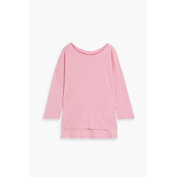 Cocoon cotton-jersey top