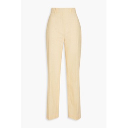 Tadeo cotton-blend broderie anglaise straight-leg pants