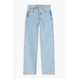 90s faded high-rise straight-leg jeans