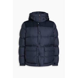 Sierra Supreme quilted shell hooded down jacket